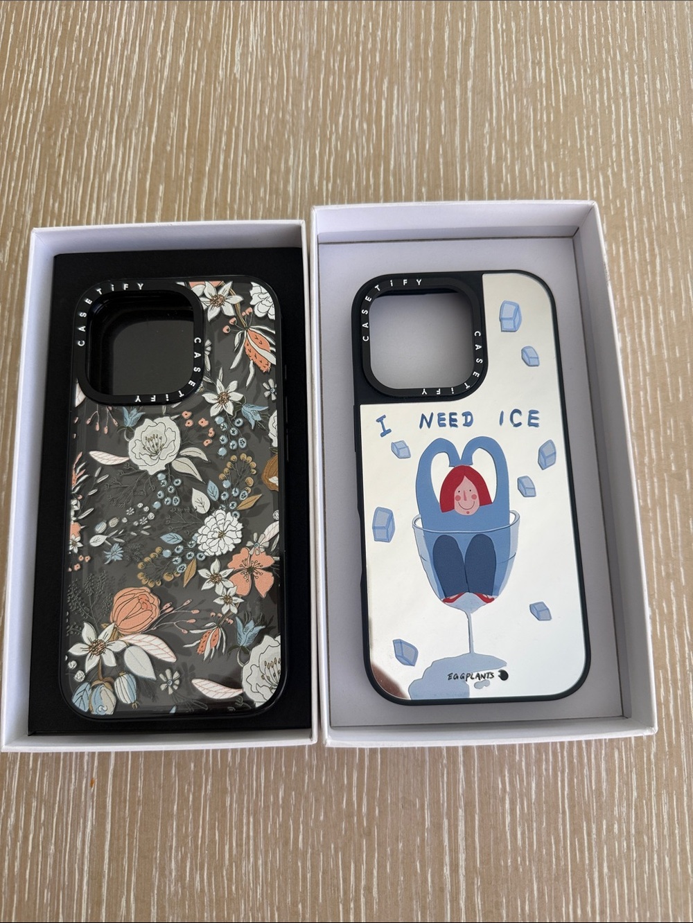 Casetify Floral Black and White Illustrated iPhone 16 PRO Case Set of 2